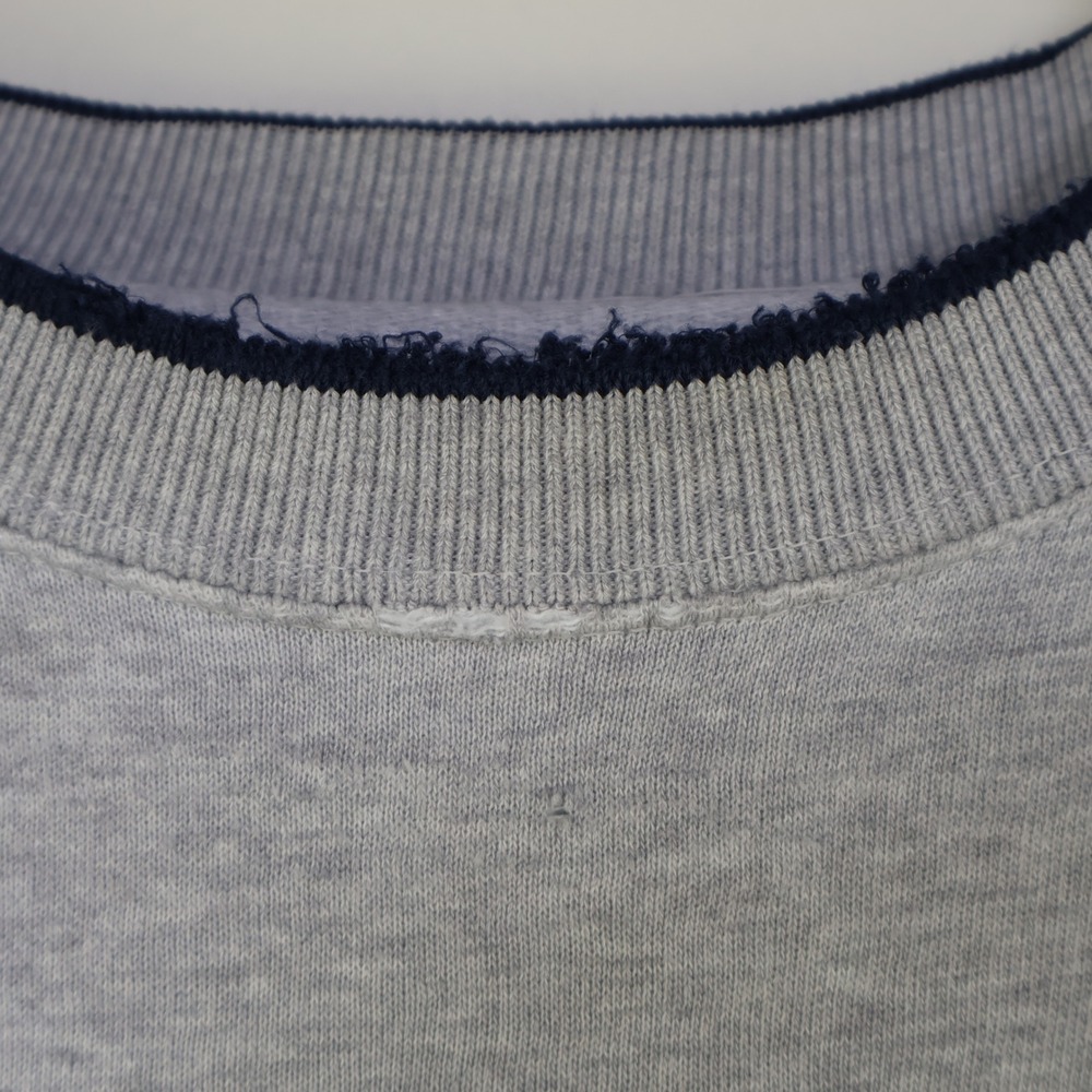 Vintage 90s C&B Sport America Flag Sweatshirt Size Large Gray Oversized - Picture 4 of 15